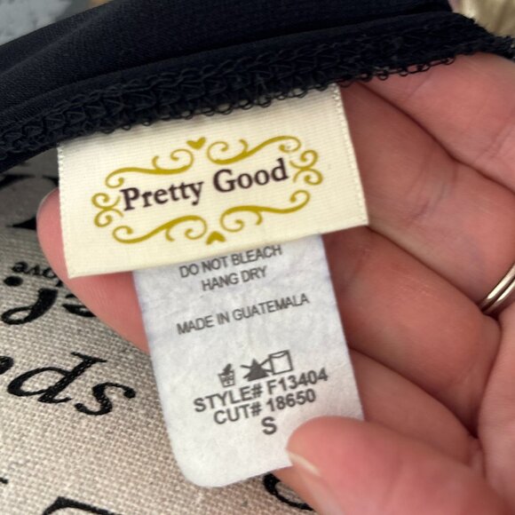 Pretty Good Halter Maxi Dress Women’s Small Black Multicolor Floral Empire Waist - Picture 8 of 13